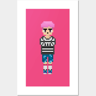 BTS JIMIN Spring days pixel art (big) Posters and Art